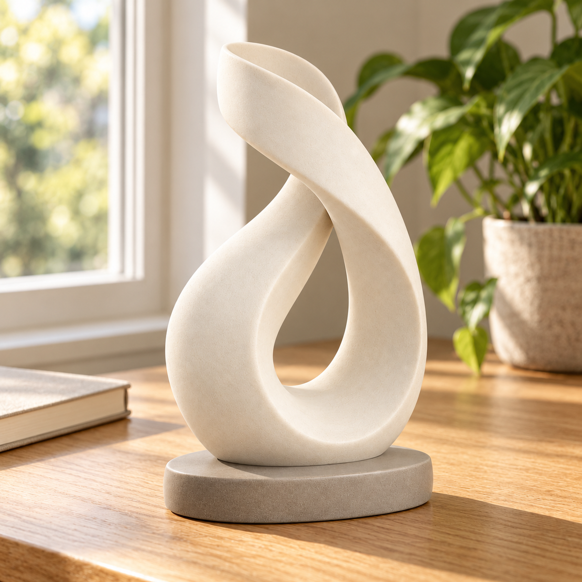Oakvelora Abstract Twist Car Interior Decorative Ornament