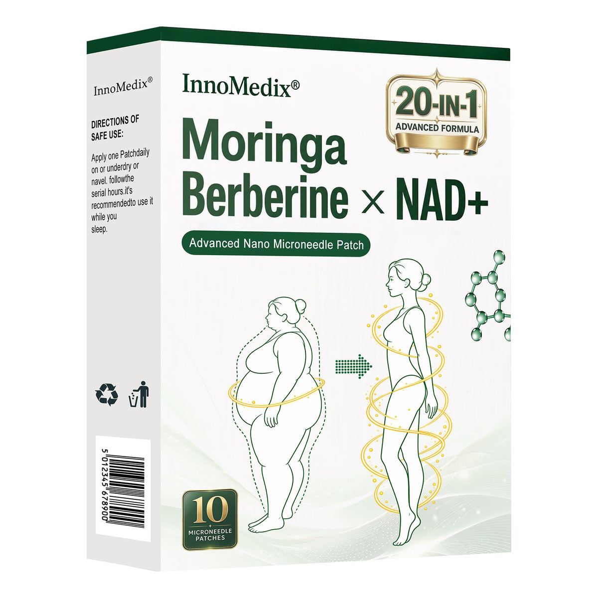 🥝InnoMedix® Moringa Berberine x NAD+ 20-IN-1 Advanced Nano Microneedle Patch( 𝐉𝐮𝐬𝐭 𝐨𝐧𝐜𝐞 𝐚 𝐝𝐚𝐲, 𝐯𝐢𝐬𝐢𝐛𝐥𝐞 𝐜𝐡𝐚𝐧𝐠𝐞𝐬 𝐢𝐧 𝟕 𝐝𝐚𝐲𝐬)