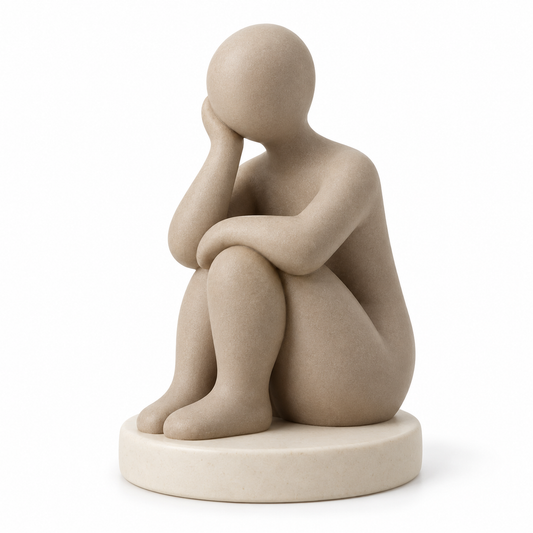 Oakvelora Abstract Seated Figure Car Interior Decorative Ornament