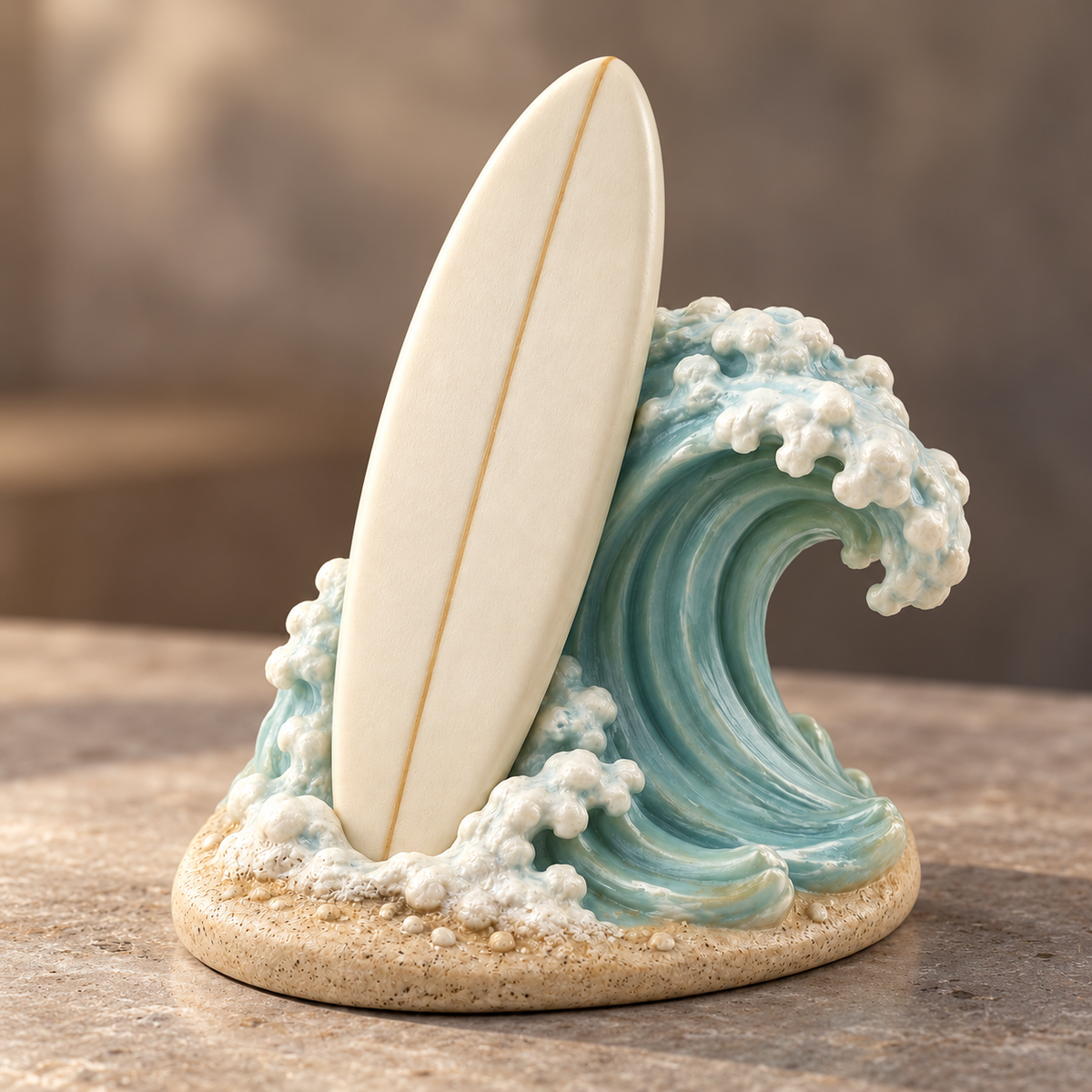 Oakvelora Surfboard & Wave Car Interior Decorative Ornament