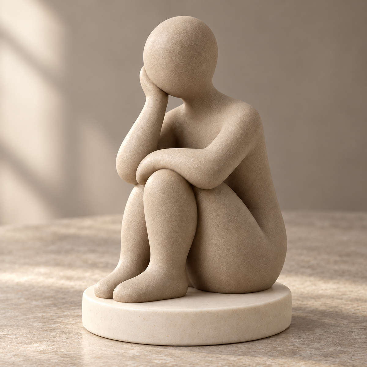 Oakvelora Abstract Seated Figure Car Interior Decorative Ornament