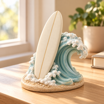 Oakvelora Surfboard & Wave Car Interior Decorative Ornament