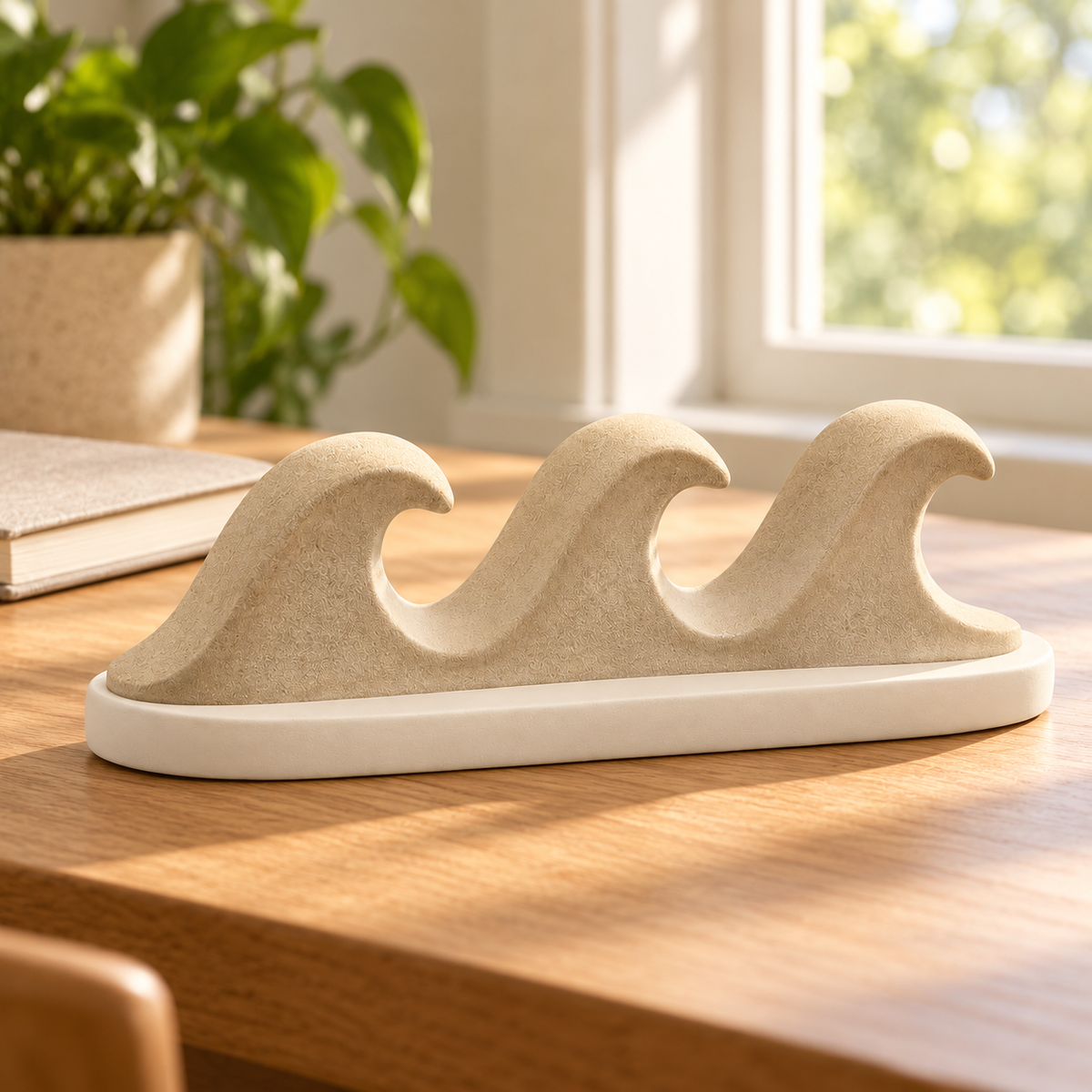 Oakvelora Triple Wave Car Interior Decorative Ornament