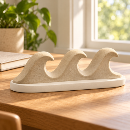Oakvelora Triple Wave Car Interior Decorative Ornament