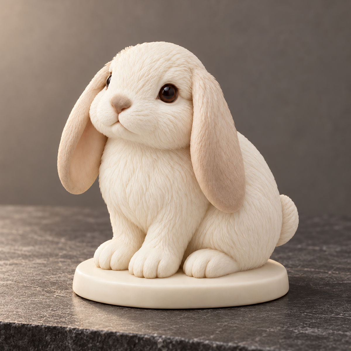 Oakvelora Lop-Eared Rabbit Car Interior Decorative Figurine