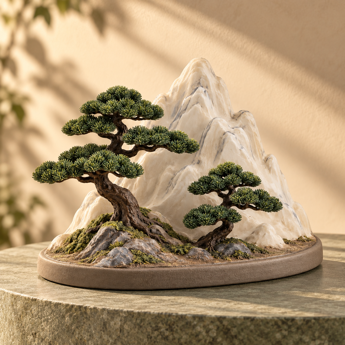 Oakvelora Mountain & Pine Tree Car Interior Decorative Ornament
