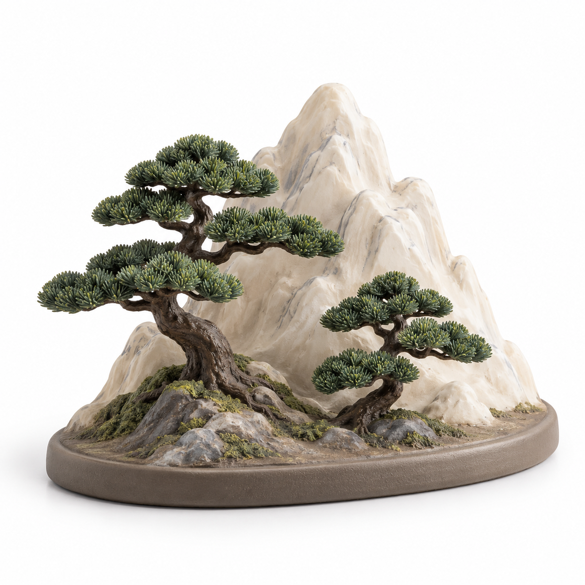 Oakvelora Mountain & Pine Tree Car Interior Decorative Ornament