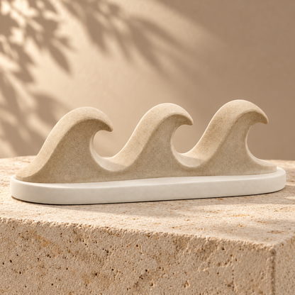 Oakvelora Triple Wave Car Interior Decorative Ornament