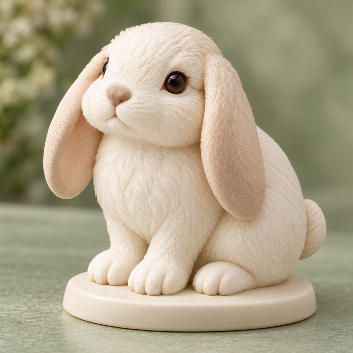 Oakvelora Lop-Eared Rabbit Car Interior Decorative Figurine