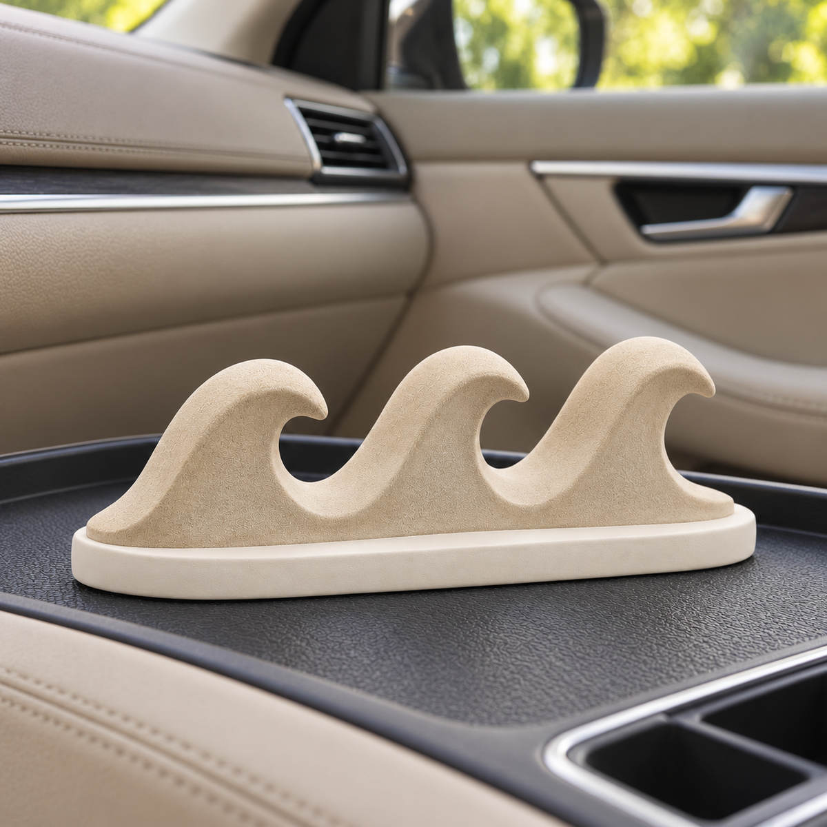 Oakvelora Triple Wave Car Interior Decorative Ornament