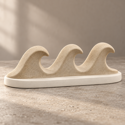 Oakvelora Triple Wave Car Interior Decorative Ornament