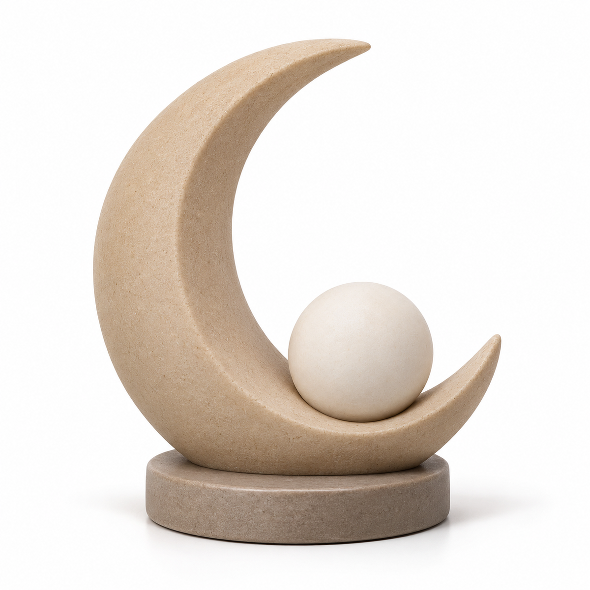 Oakvelora Crescent Moon & Sphere Car Interior Decorative Ornament