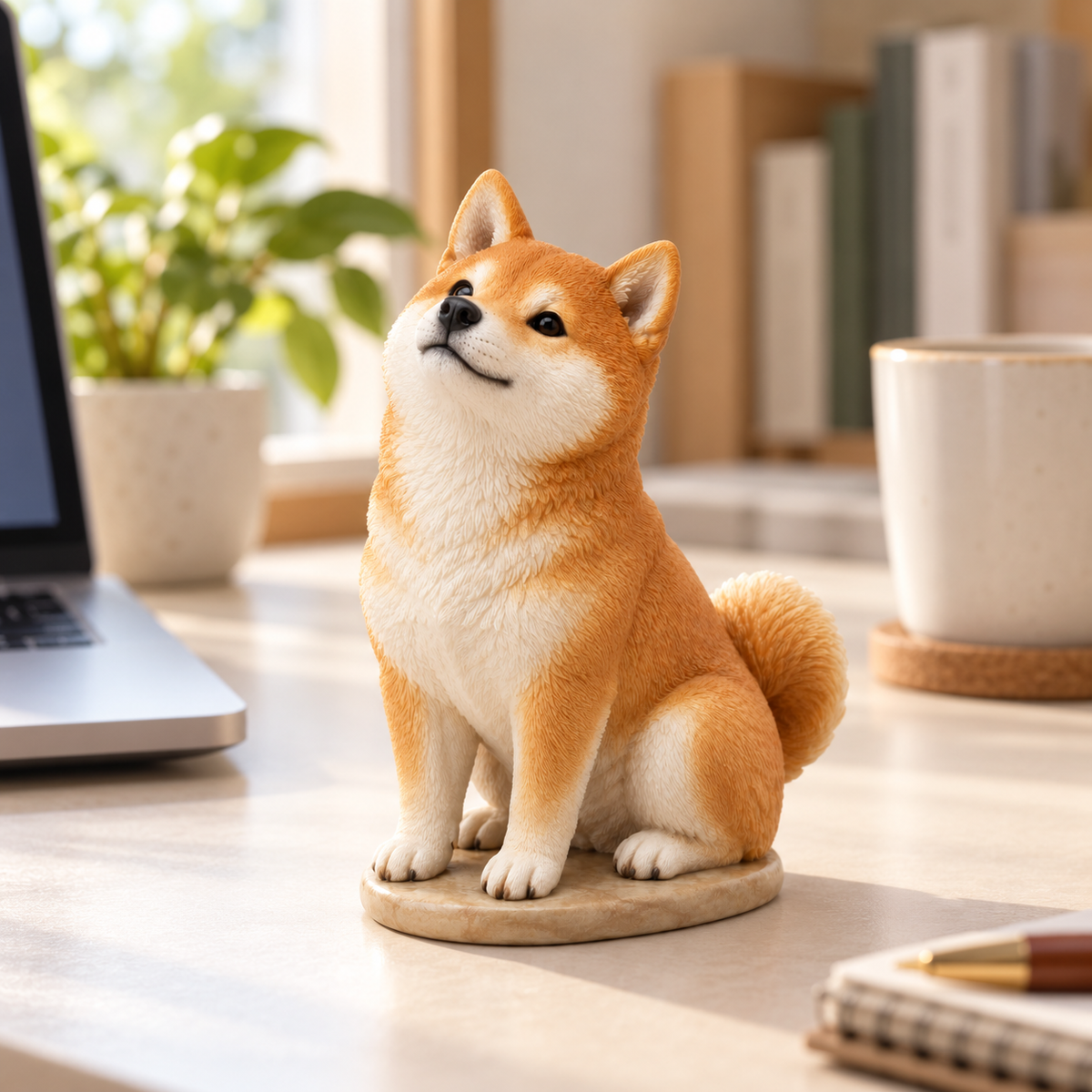 Oakvelora Shiba Inu Car Interior Decorative Figurine