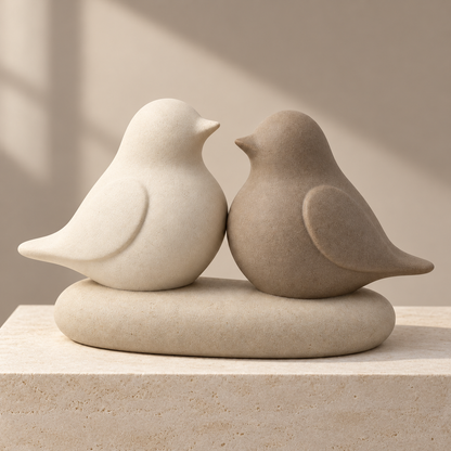 Oakvelora Two-Bird Car Interior Decorative Ornament