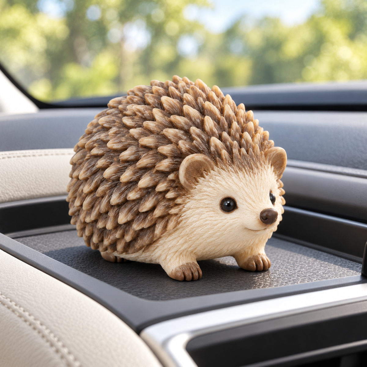 Oakvelora Hedgehog Car Interior Decorative Figurine