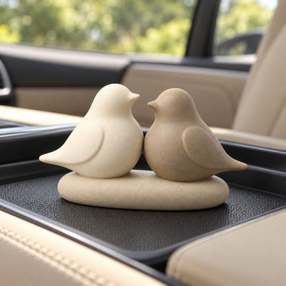 Oakvelora Two-Bird Car Interior Decorative Ornament